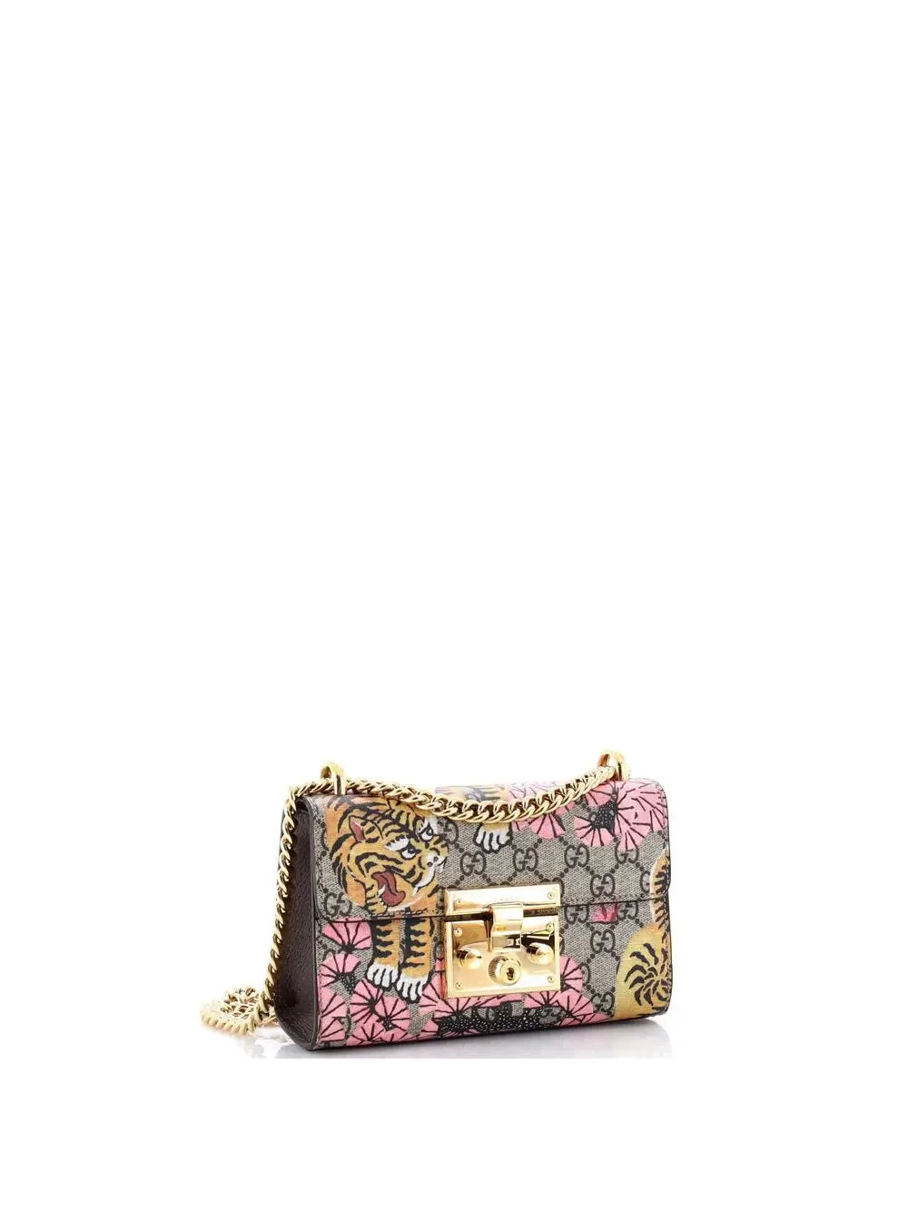 Gucci Padlock Shoulder Bag Bengal Print #334532G12B